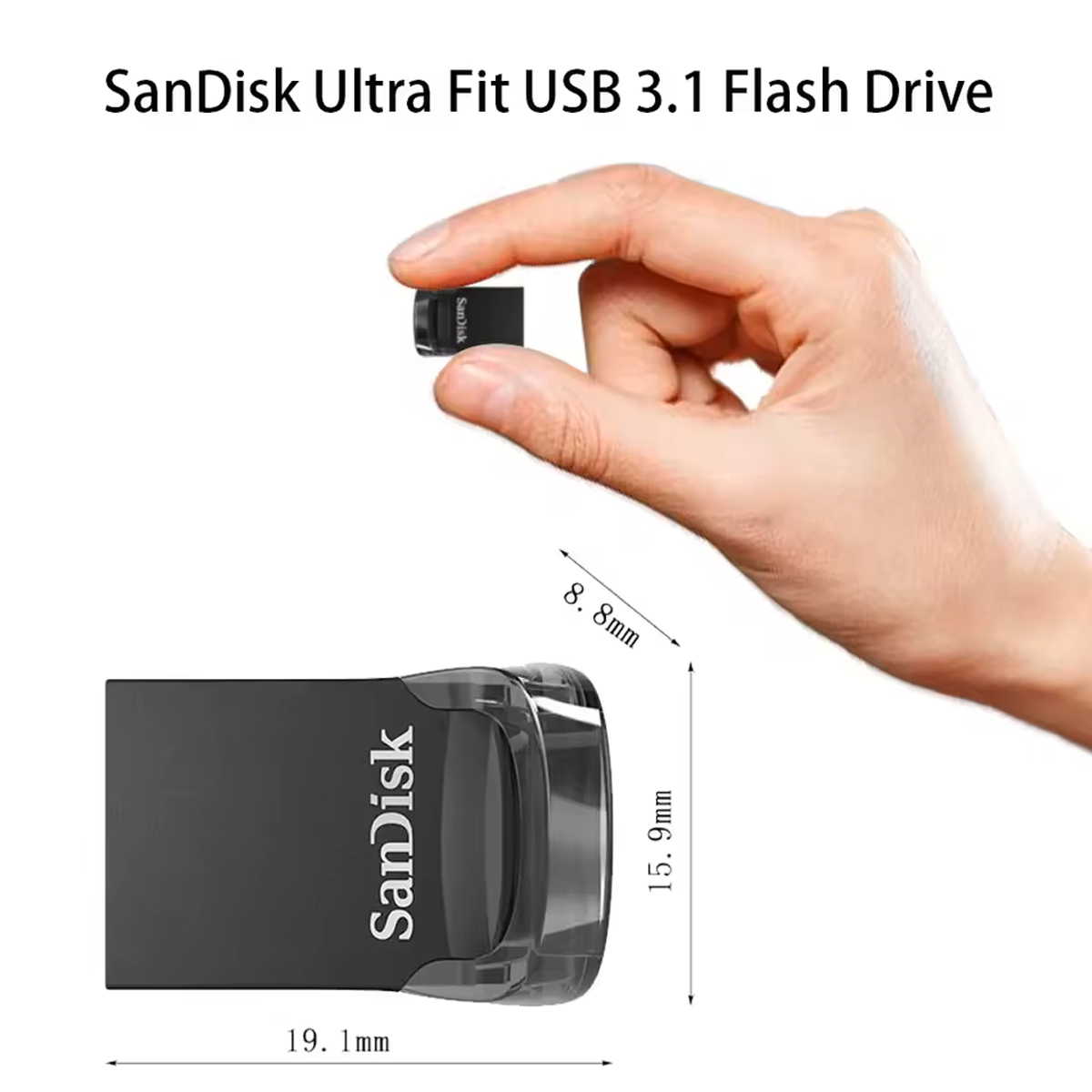 فلش SanDisk Ultra Fit USB 3.1 – سرعت بالا در ابعاد فوق‌العاده کوچک