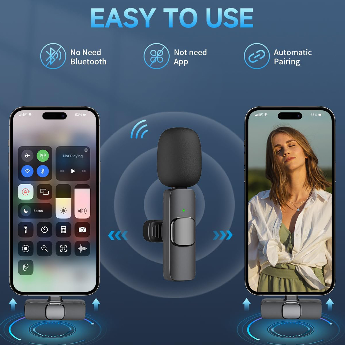 مایکروفون وایرلس Cybrixus USB-C