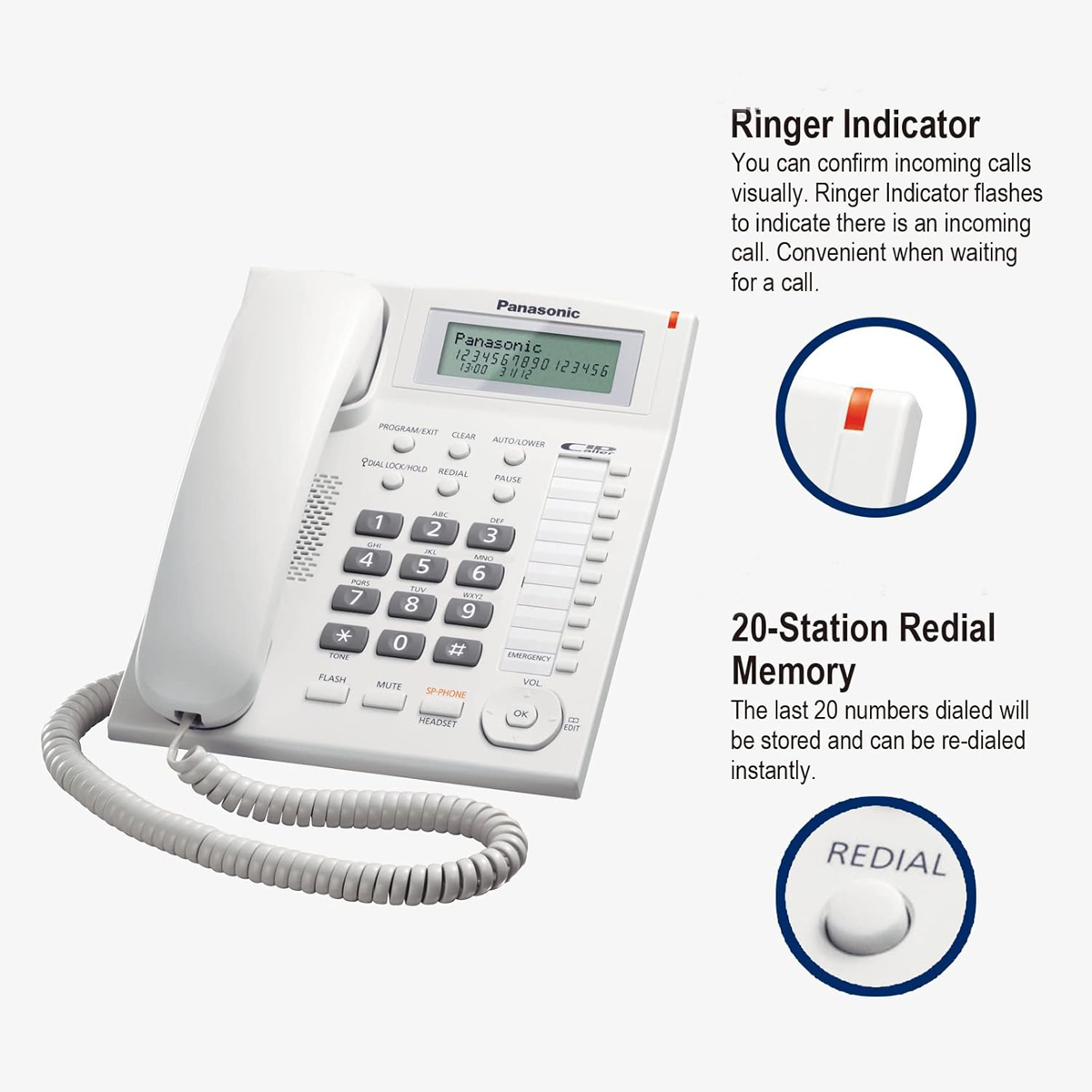 تلفن سرمیزی پاناسونیک (Panasonic Desk Phone)