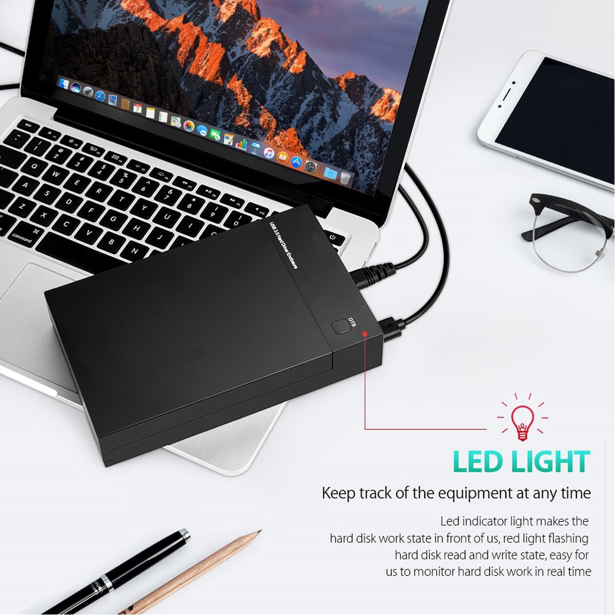 پوش هارد دیسک خارجی ۲.۵ اینچ – Black External HD Case