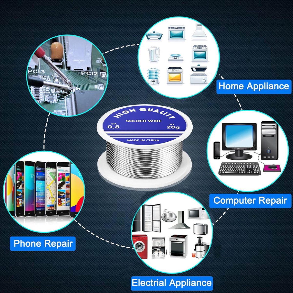 سیم لحیم بدون سرب (Lead Free Solder Wire Sn99.3 Cu0.7)