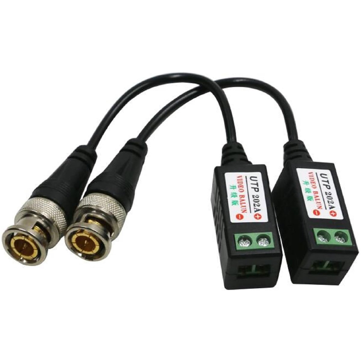 بی‌ان‌سی ویدیو بالون (BNC Video Balun) دو عددی – انتقال تصویر کمره‌های امنیتی از طریق کیبل شبکه