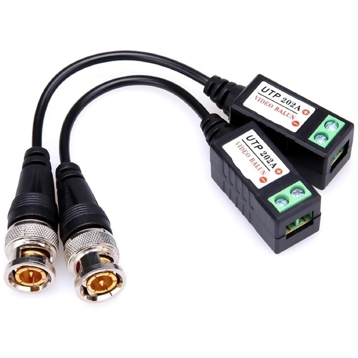 بی‌ان‌سی ویدیو بالون (BNC Video Balun) دو عددی – انتقال تصویر کمره‌های امنیتی از طریق کیبل شبکه