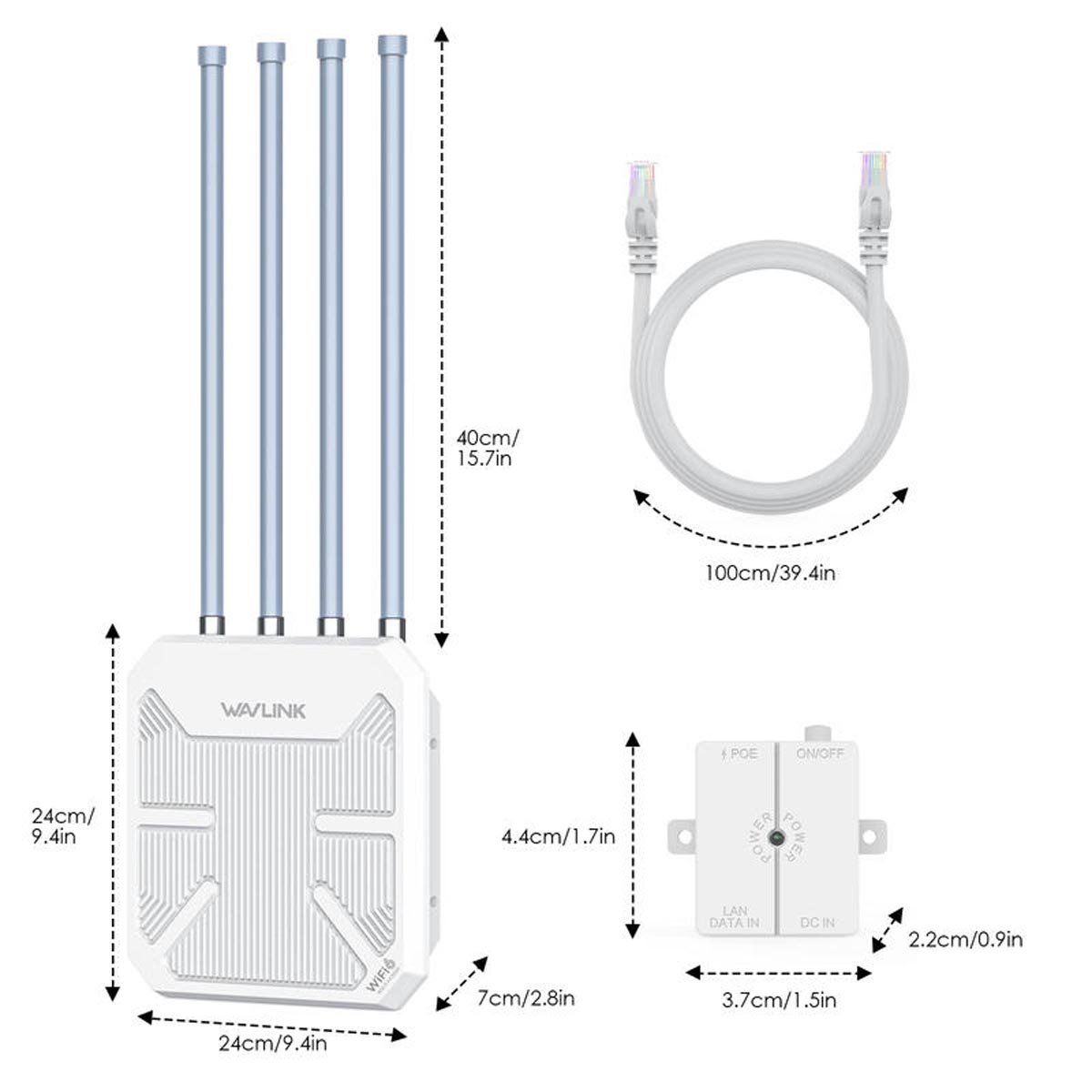 اکسیس پاینت بیرونی AX3000 WiFi 6 Outdoor Access Point